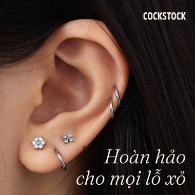 Titanium Earring Collection Cockstock - Khuyên tai titan cao cấp, siêu bền, giá chỉ 98.000₫ giảm từ 121.520₫ 4