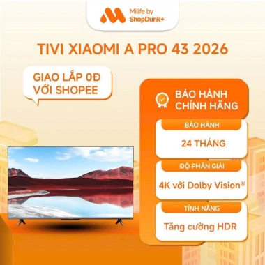 Tivi Xiaomi TV A Pro 43 UHD 4K – Chính hãng, Bảo hành 24 tháng, Giá 7.29 triệu Tivi Xiaomi TV A Pro 43 UHD 4K – Chính hãng, Bảo hành 24 tháng, Giá 7.29 triệu