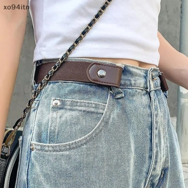 Tn Mới Unisex Đàn Hồi Không Khóa Dây - Quần Jean và Đầm Co Giãn Eo Dành Cho Người Lớn Nữ, Miễn Phí Khóa Thắt Lưng