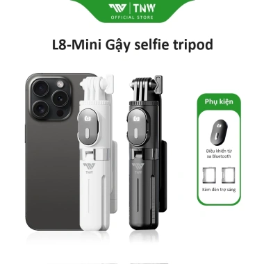 TNW L8mini Gậy selfie 3 chân mini Bluetooth có đèn LED – Chụp ảnh chất lượng, giá ưu đãi 155.821₫