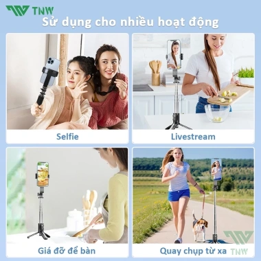 TNW L8mini Gậy selfie 3 chân mini Bluetooth có đèn LED – Chụp ảnh chất lượng, giá ưu đãi 155.821₫ 9 TNW L8mini Gậy selfie 3 chân mini Bluetooth có đèn LED – Chụp ảnh chất lượng, giá ưu đãi 155.821₫ 9