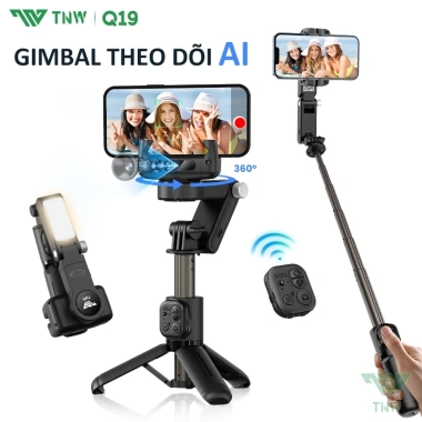 TNW Q19 Gimbal Chống Rung Điện Thoại Quay Phim - Tripod Gậy & Đèn LED 839.000₫