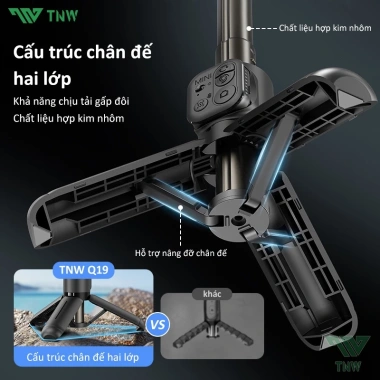 TNW Q19 Gimbal Chống Rung Điện Thoại Quay Phim - Tripod Gậy & Đèn LED 839.000₫ 4 TNW Q19 Gimbal Chống Rung Điện Thoại Quay Phim - Tripod Gậy & Đèn LED 839.000₫ 4