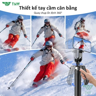 TNW S30 Gậy Selfie 4 Chân Bluetooth Chống Rung Đèn LED 1.8m - Giá Ưu Đãi 309.000₫ 7