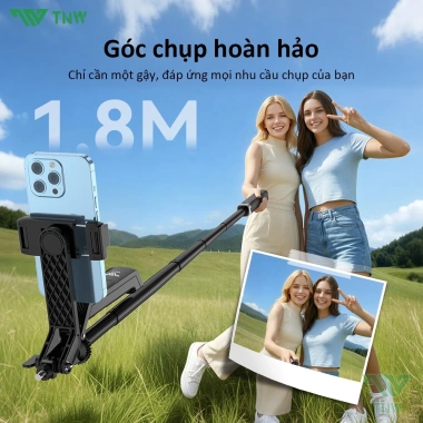 TNW S30 Gậy Selfie 4 Chân Bluetooth Chống Rung Đèn LED 1.8m - Giá Ưu Đãi 309.000₫ 8