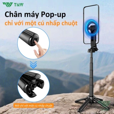 TNW T15 Gậy Selfie 3 trong 1 Tripod Mini Capgrip Bluetooth Đèn - Chỉ 276k