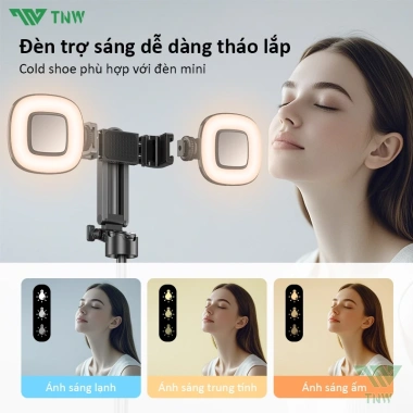 TNW T26 Tripod Bluetooth - Gậy selfie đèn sáng cho điện thoại Capgrip - 144.000₫