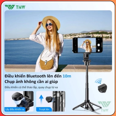 TNW T26 Tripod Mini Bluetooth - Gậy selfie Capgrip cho điện thoại, 119.000đ 6
