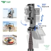 TNW T27 Tripod điện thoại 3 chân, gậy selfie mini có đèn LED, quay 360°, chỉ 259k 6