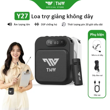 TNW Y27 Loa trợ giảng mic không dây, âm thanh trong rõ, ưu đãi 649k cho giáo viên thuyết trình