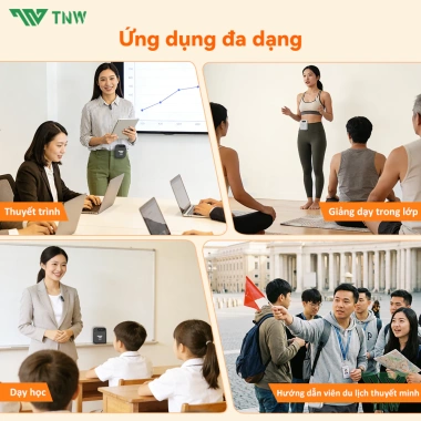 TNW Y27 Loa trợ giảng mic không dây, âm thanh trong rõ, ưu đãi 649k cho giáo viên thuyết trình
