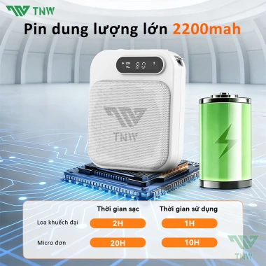 TNW Y27 Loa trợ giảng mic không dây, âm thanh trong rõ, ưu đãi 649k cho giáo viên thuyết trình 7 TNW Y27 Loa trợ giảng mic không dây, âm thanh trong rõ, ưu đãi 649k cho giáo viên thuyết trình 7