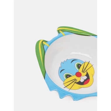 Tô ăn dặm hình con mèo nhựa melamine dày dặn, an toàn cho bé, giá ưu đãi 29.000 MtaMart2