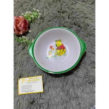 Tô Ăn Dặm Nhựa Melamine TE05L Hình Con Gấu - Dày Dặn, An Toàn, Giá 33.000 VND