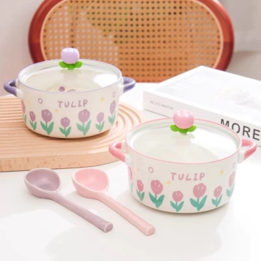 Tô Ăn Mì Bát Úp Gốm Sứ Đa Năng Có Nắp Đậy Hoa Tulip Giá 111.000 VND 7 Tô Ăn Mì Bát Úp Gốm Sứ Đa Năng Có Nắp Đậy Hoa Tulip Giá 111.000 VND 7