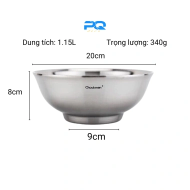 Tô bát inox 18/10 Chockmen 20cm 2 lớp chống bỏng cách nhiệt Giá ưu đãi 295.000 VND 2 Tô bát inox 18/10 Chockmen 20cm 2 lớp chống bỏng cách nhiệt Giá ưu đãi 295.000 VND 2