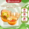 Tô Chén Bát Thuỷ Tinh Dulica House Màu Hổ Phách, Dày 7mm, Cách Nhiệt, Giá 25.000 VND 9