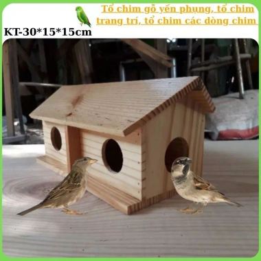 Tổ chim gỗ đa năng cho yến phụng, manh manh, chim nho – Giá ưu đãi 110.000đ