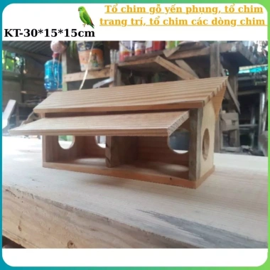 Tổ chim gỗ đa năng cho yến phụng, manh manh, chim nho – Giá ưu đãi 110.000đ
