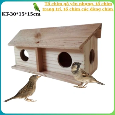 Tổ chim gỗ đa năng cho yến phụng, manh manh, chim nho – Giá ưu đãi 110.000đ