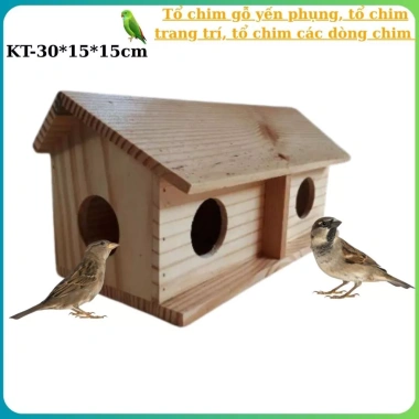 Tổ chim gỗ đa năng cho yến phụng, manh manh, chim nho – Giá ưu đãi 110.000đ
