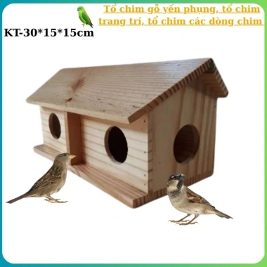 Tổ chim gỗ đa năng cho yến phụng, manh manh, chim nho – Giá ưu đãi 110.000đ