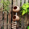 Tổ chim, sóc bay bằng gáo dừa mẫu chấm tròn quanh miệng - Giá ưu đãi 41.000đ 9