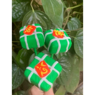 Tò he Tết & bánh chưng Dây trang trí ngày Tết, đất sét Nhật Bản, chỉ 25.000đ 7