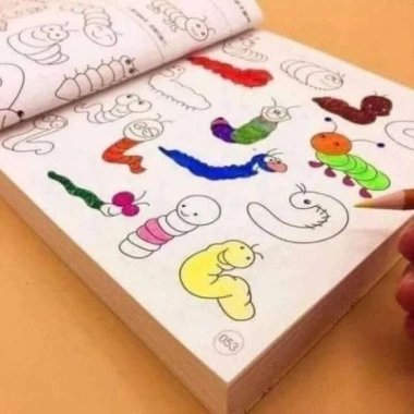 Tô màu 5.000 hình cho bé 1-7 tuổi, kèm hộp màu sáng tạo, quà tặng lý tưởng