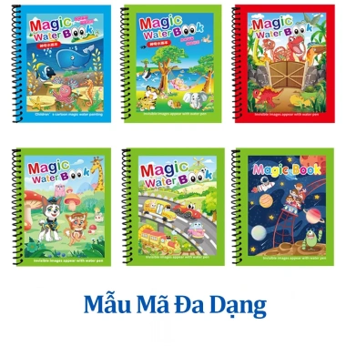 Tô Màu Nước Ma Thuật ToysLit cho Bé - Tranh Đa Chủ Đề sáng tạo kèm bút vẽ tiện lợi 6