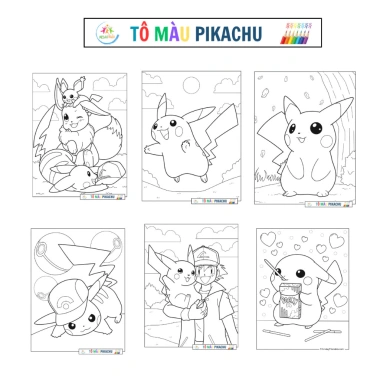 Tô Màu Pikachu Đồ Chơi Thủ Công Tập Tô Cho Bé - Giá Ưu Đãi 30.000 VND