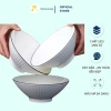 Tô Sứ Trắng Viền Đen Cao Cấp - Bát Mì Ramen Loe, Giá ưu đãi 24.000đ - MTA-MART2 5