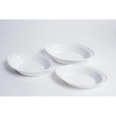 Tô Suồng Màu Trắng XO 02A - Nhựa Melamine dày dặn, cao cấp, dễ vệ sinh, hình thỏi vàng, Mta-Mart2, giá 66.000₫