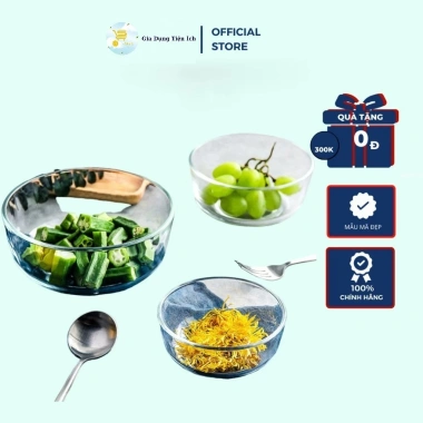 Tô Thủy Tinh Trơn Ocean Diamond P724 - Tô Cơm, Canh, Topping Trong Suốt, Cao Cấp, An Toàn Vệ Sinh, Giá 56.000₫
