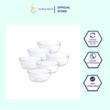 Tô Thủy Tinh Trơn Ocean Diamond P724 - Tô Cơm, Canh, Topping Trong Suốt, Cao Cấp, An Toàn Vệ Sinh, Giá 56.000₫