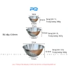 Tô trộn bột salad inox 18/10 19/22/27cm – thau thố làm bánh, ướp thịt, đựng thực phẩm 2