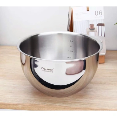 Tô Trộn Salad Inox 18/10 Chockmen - Thố Đúc Nguyên Khối, Làm Bánh & Ướp Thịt, 305.000đ 3 Tô Trộn Salad Inox 18/10 Chockmen - Thố Đúc Nguyên Khối, Làm Bánh & Ướp Thịt, 305.000đ 3