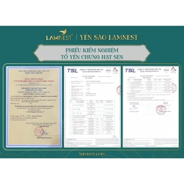 Tổ Yến Chưng Hạt Sen LamNest 4g 70ml Tươi Nguyên Chất - Giá Ưu Đãi 56.000₫ 7