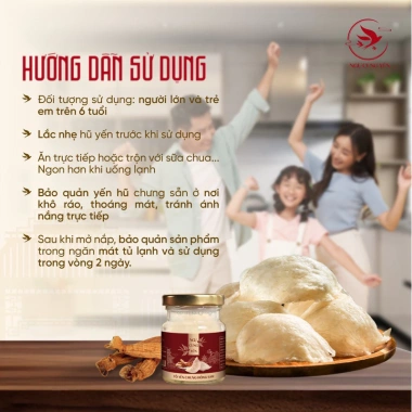 Tố Yến Sào chưng hồng sâm Hàn Quốc 70ml - Yến tươi Ngự Cung, Quà Tết 712.800đ