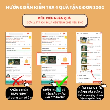 Tổ yến sào thô ít lông nguyên chất nguyên tổ 100g The Nest House 1.150.000 VND 7