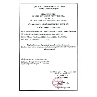 Tổ Yến Sào Tinh Chế VinaRI YS-GOLD 100g - Chất lượng cao, giảm giá 20% chỉ 3.8 triệu
