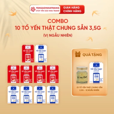 Tổ yến thật chưng sẵn đường Isomalt 3,5g - Hộp 1, Giá 55.000đ Yến Sào Nha Trang