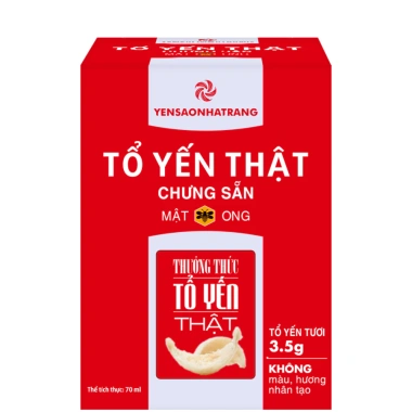 Tổ yến thật chưng sẵn đường Isomalt 3,5g - Hộp 1, Giá 55.000đ Yến Sào Nha Trang