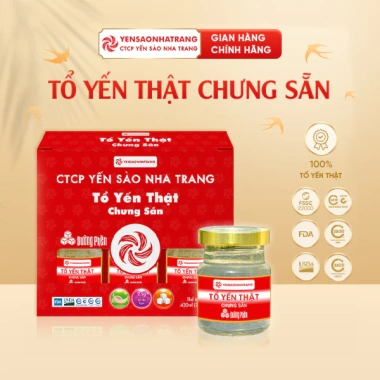 Tổ Yến Thật Chưng Sẵn Đường Phèn 2,5g - Hộp 6 | Yến Sào Nha Trang - Giá chỉ 295k