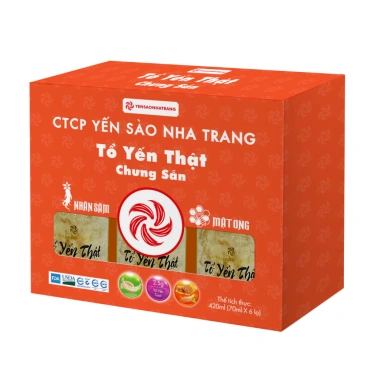 Tổ Yến Thật Chưng Sẵn Đường Phèn 2,5g - Hộp 6 | Yến Sào Nha Trang - Giá chỉ 295k