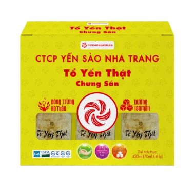 Tổ Yến Thật Chưng Sẵn Đường Phèn 2,5g - Hộp 6 | Yến Sào Nha Trang - Giá chỉ 295k