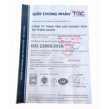 Tổ yến thô cao cấp Yến Sào Kingnest – Top 10 Châu Á, tặng đường phèn và táo đỏ, giảm còn 1.295.000₫