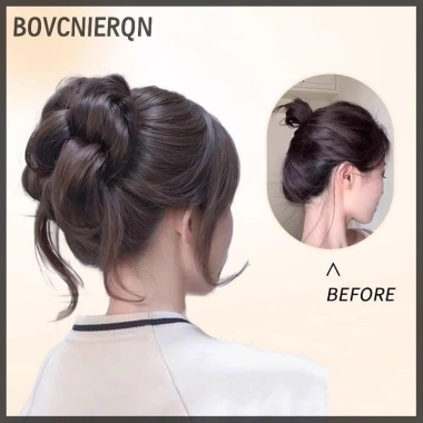 Tóc Bun Chignon Lộn Xộn, Kẹp Tóc, Lông Tơ Xoăn Đuôi Ngựa Nữ - Giá Ưu Đãi 76.572 VND