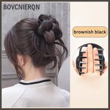 Tóc Bun Chignon Lộn Xộn, Kẹp Tóc, Lông Tơ Xoăn Đuôi Ngựa Nữ - Giá Ưu Đãi 76.572 VND