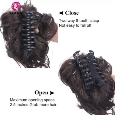 Tóc Bun Chignon xoăn kẹp tóc co giãn Scrunchy giả tóc nữ - 47.000đ Springevenstar 5